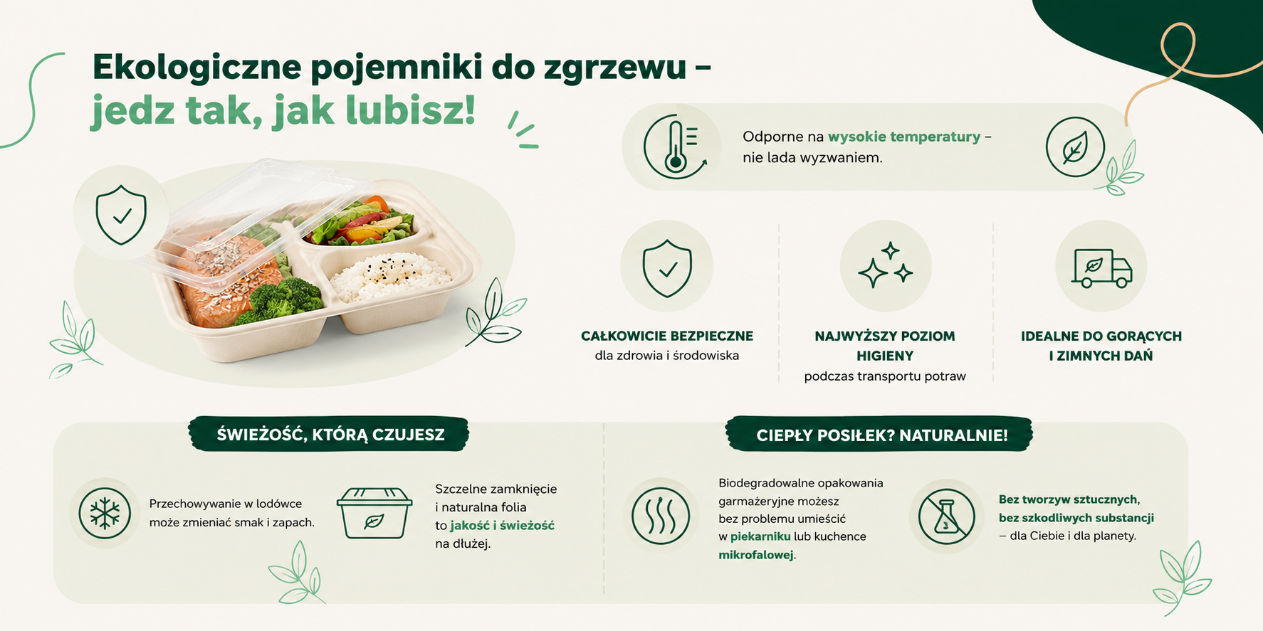 Ekologiczne pojemniki do zgrzewu