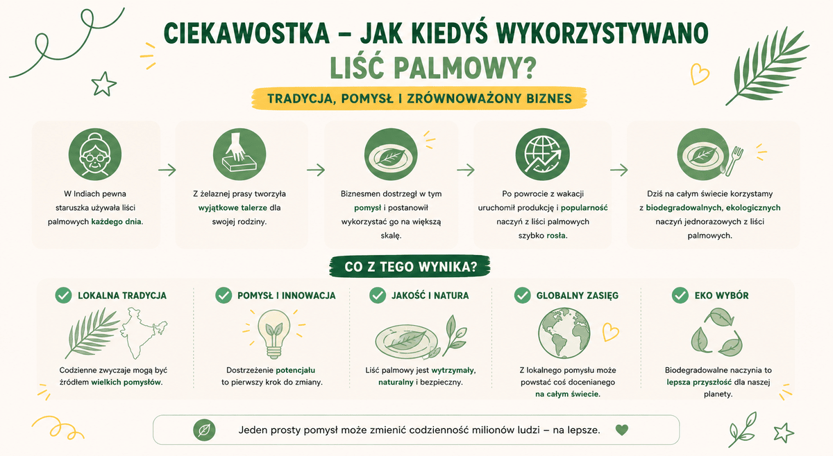 jak kiedyś wykorzystywano liść palmowy