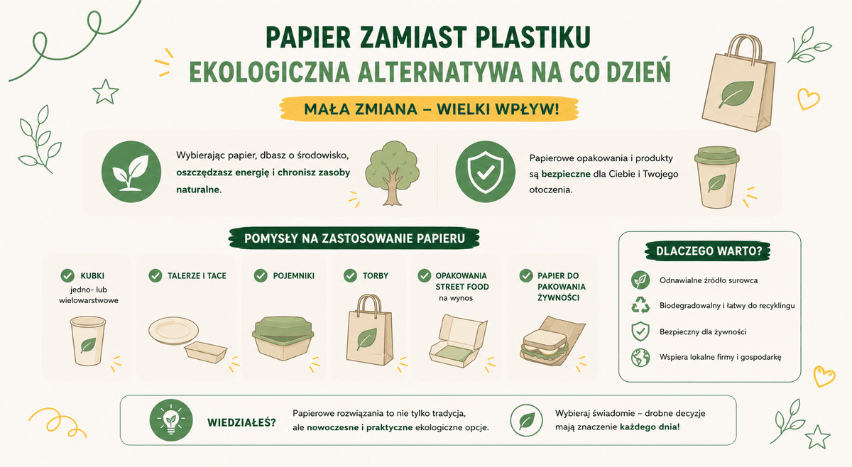 papier zamiast plastiku