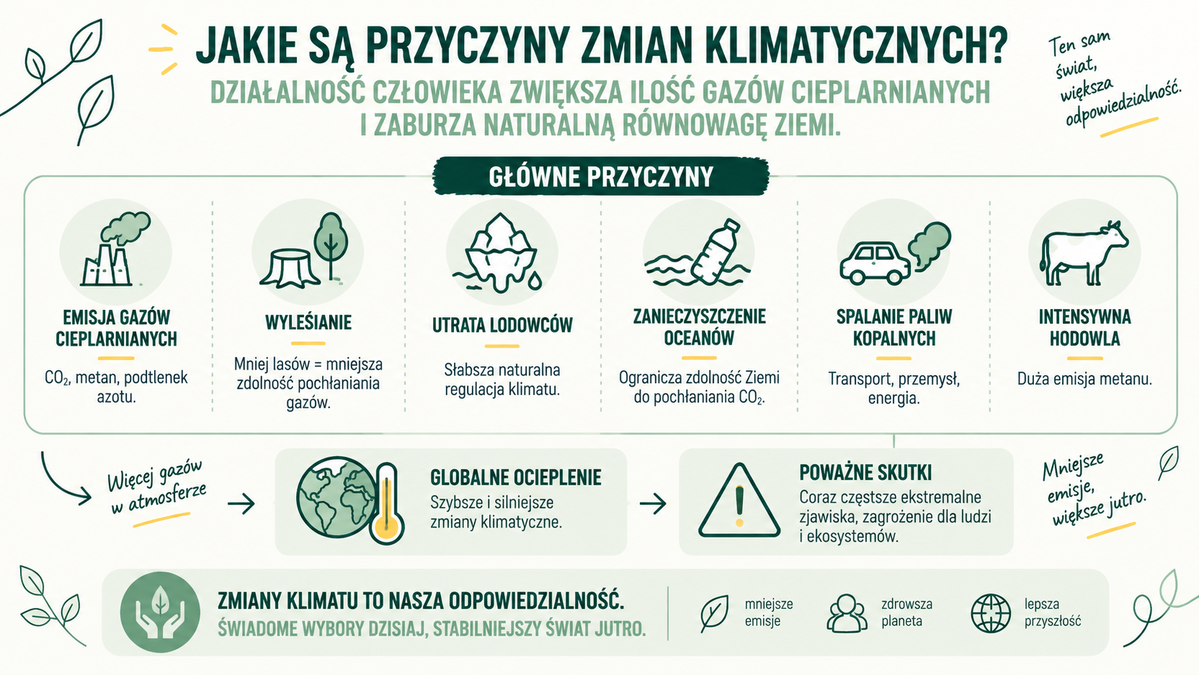 Przyczyny zmian klimatycznych
