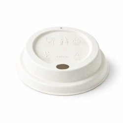 Pokrywka z trzciny cukrowej do kubka śr. 80 mm 50 szt.