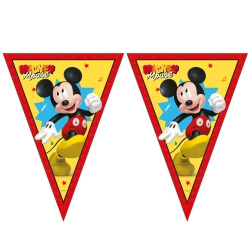Paper Flag Garland Mickey Mouse 2.3 m 1 pc