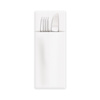 Bags-serviettes for cutlery, white, 38 x 32 cm 50 pcs.