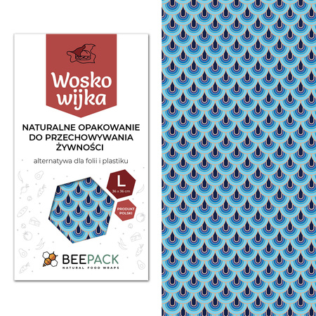 Waxwork "Waves" size "L" 36 x 36 cm 1 pcs.