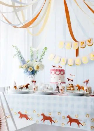 Paper Tablecloth "Horses", 120 × 180 cm, 1 pc