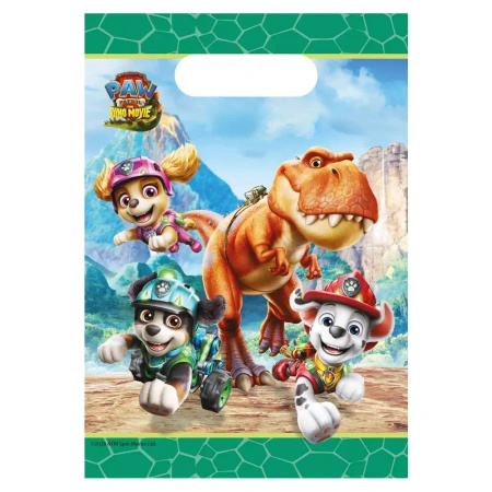 Paper bags “Paw Patrol Dino” 16 × 22 cm, 4 pcs