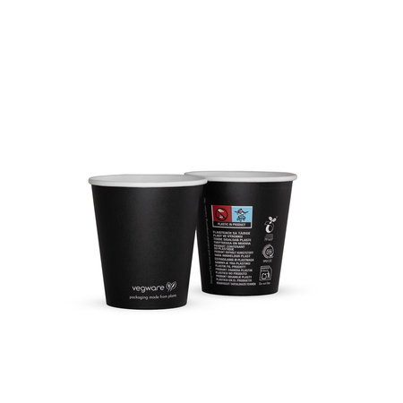 Kubki papierowe Black Series 180 ml, śr. 72mm, 50 szt.