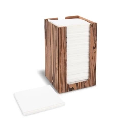 PREMIUM Airlaid white napkins 20 x 20 cm + dispenser 100 pcs.