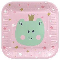 Square paper plate "Magical Friends", 23 x 23 cm, 10 pcs