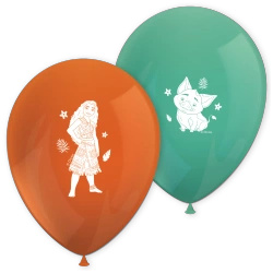 Balony lateksowe "Vaiana", 28 cm, 8 szt.