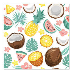 Coconut 1/4 3-layer napkins 33x33cm 20pcs.