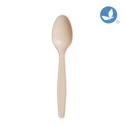 Avocado seed spoons beige 16,3 cm 24 pcs.