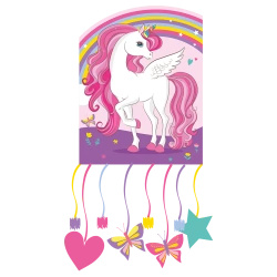 Paper 3D piñata "Unicorn" 21x27 cm, 1 pc