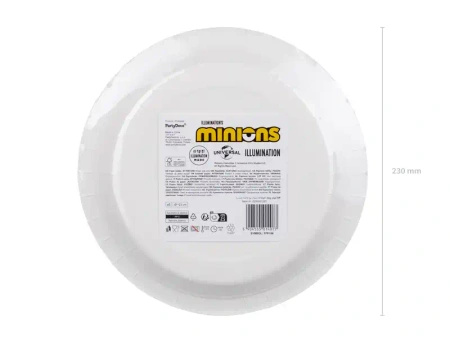 Paper plates "Minions", 23 cm, 6 pcs