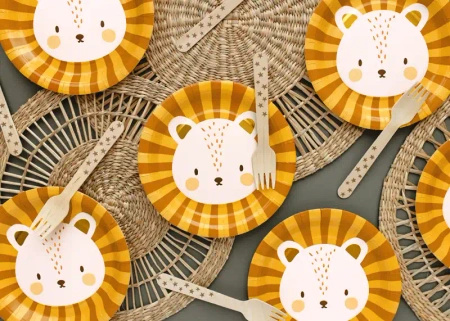 Paper Plates "Lion", diameter 18 cm, 6 pcs