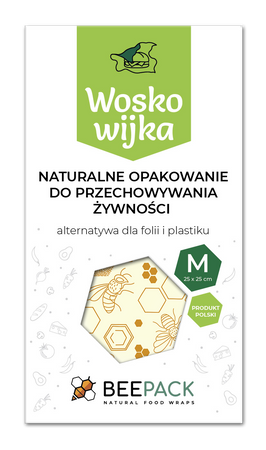 Woskowijka "Pszczoły" rozmiar "M" 25 x 25 cm 1 szt.