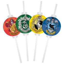 Paper Straws Harry Potter, 22 cm, 4 pcs.
