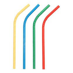 Flexible paper straws, color palette, 8/250 mm 100 pcs