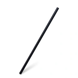 Słomki wielorazowe biokompozyt, czarne, 8/240 mm, 100 szt.