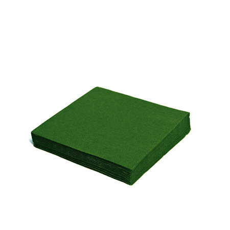 2-ply Bottle green napkins 1/4 fold 24 x 24 cm, 250 pcs.