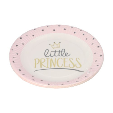 Round paper plate "Little Princess" 23 cm 10 pcs.