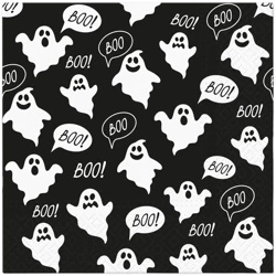Serwetki 3-warstwowe "Funny Halloween / Boo", 1/4, 33 x 33 cm 20 szt.