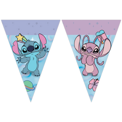 Paper Flag Garland Stitch & Angel 2.3 m 1 pc