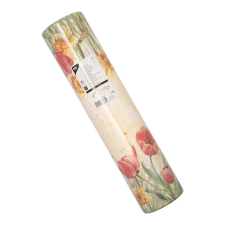 PREMIUM paper runner in roll, "Tulips" 40 cm x 24 m 1 pcs .