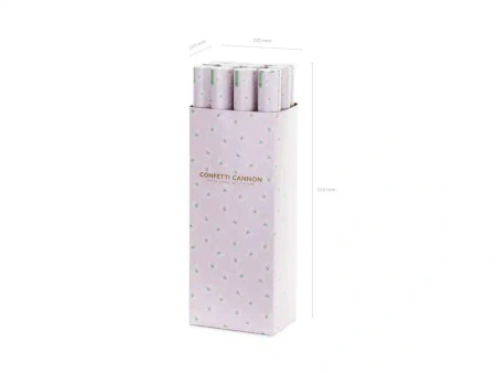 Confetti Cannon "White Butterflies", 60 cm, 1 pc