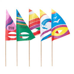 Decorative sticks "Surf Sail" 18 cm 100 pcs.