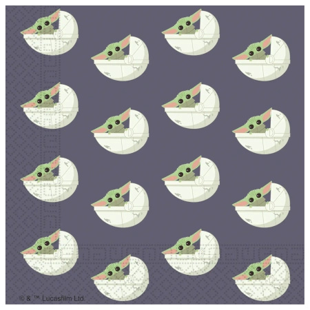 2-ply napkins “STAR WARS Mandalorian”, 33 × 33 cm, 20 pcs
