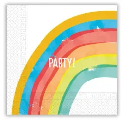 Serwetki 2-warstwowe "Rainbow Party", 33 x 33 cm, 20 szt.
