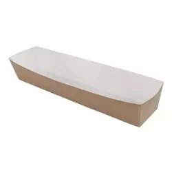 Hot dog deep paper tray 21 x 4 x 3.5 cm 100 pcs.