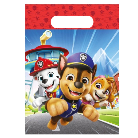 Plastic bags "Paw Patrol" 17 x 23 cm 6 pcs