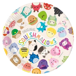 Paper plates "Squishmallows", 23 cm, 8 pcs