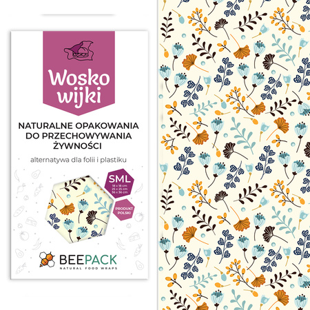 Woskowijki "Gałązki" Pack 1 x "S", 1 x "M", 1 x "L" 3 szt.