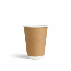 Paper cup double-wall kraft, glossy, dispersion coating 250 ml, dia. 80 mm, 25 pcs.diameter 80 mm 25 pcs.