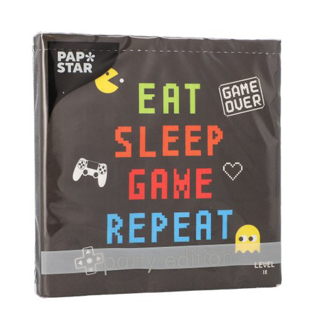 3-layer napkins "Gamer" 1/4 33 x 33 cm 20 pcs.