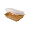 Menuboxes reusable tripartite brown 24,5 x 20 x 4,5 cm 60 pcs.