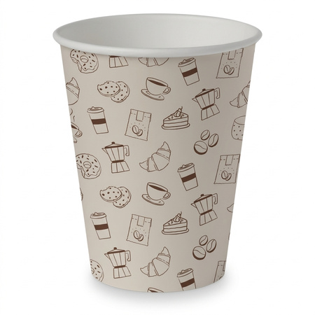 Paper Cup “Icons”, Clarina, Ø 90 mm, 350 ml, 50 pcs.
