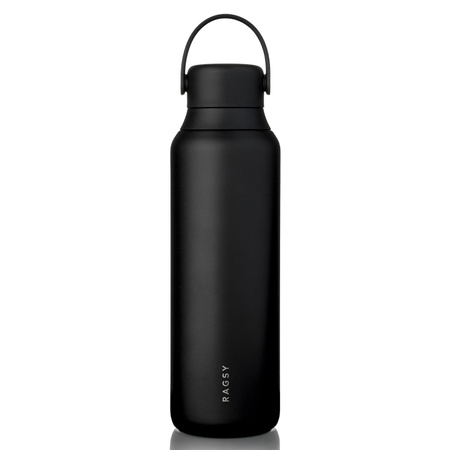 Butelka termiczna RAGS'y MOSHI Black / Czarna 600 ml, 1 szt.
