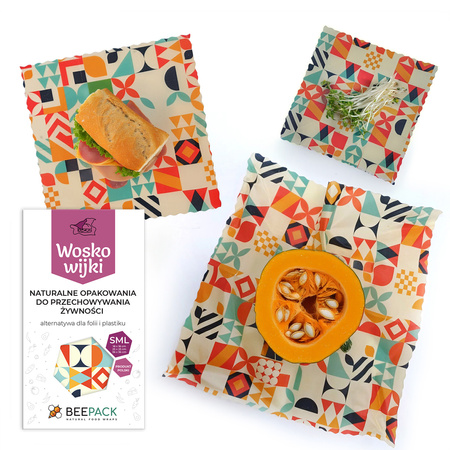 Wax "Grometric pattern" Pack 1 x "S", 1 x "M", 1 x "L" 3 pcs.