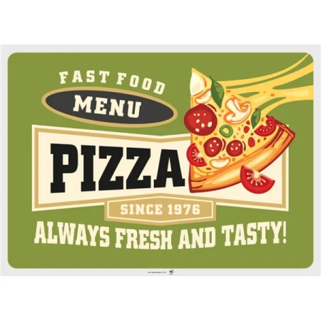 Paper placemats "Vintage Pizza", 31 x 43 cm, 4 x 500 pcs