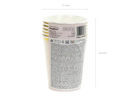 Paper Cups "Kitten", 200 ml, 6 pcs