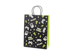 Torebka pap. na prezenty, "Gamepads", 10 x 24 x 32 cm, 1 szt.