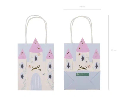 Gift Paper Bag “Castle”, 14 × 8 × 20 cm, 1 pc.