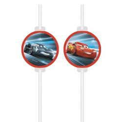 Paper Straws Cars, 22 cm, 4 pcs.