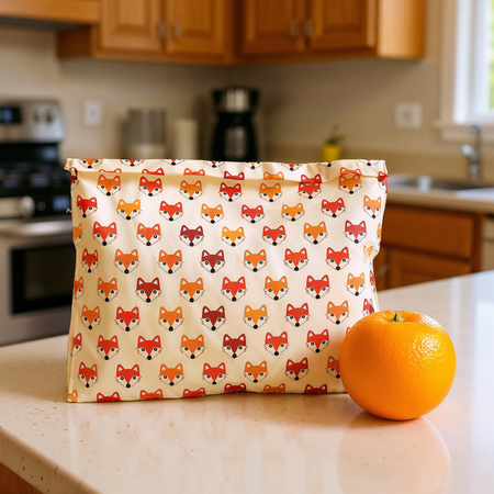 Beeswax bags "Foxes" set L+XL 1 pc.