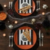 3-layer napkins "Striped Pumpkin / Halloween", 1/4, 33 x 33 cm 20 pcs.