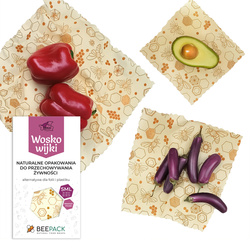 Wax "Bees" Pack 1 x "S", 1 x "M", 1 x "L" 3 pcs.